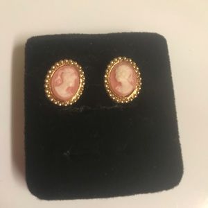 Vintage cameo earrings